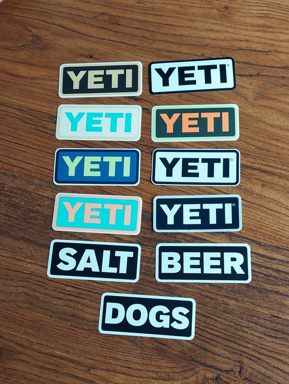 YETI stickers